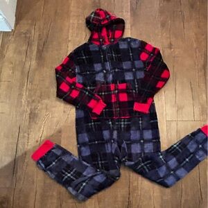 Cat & Jack Red and Blue Plaid Kids Pajamas